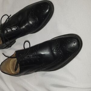 Classic Black Leather Men's Dress Shoes